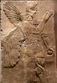 Assyrian two winged genie from Nimrud NW Palace of Kings at Museum Ägyptischer Kunst. Munich, Germany.