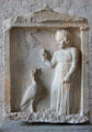 Gravestone of girl called Planon from Athens at Glyptothek. Munich, Germany