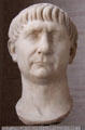 Roman Emperor Trajan portrait head at Glyptothek. Munich, Germany.
