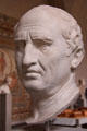 Roman politician & philosopher Marcus Tullius Cicero portrait head at Glyptothek. Munich, Germany.