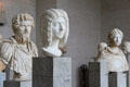 Gallery of Roman portrait heads at Glyptothek. Munich, Germany