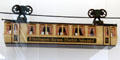 Model of original Wuppertal suspension railway car at Deutsches Museum Transport Museum. Munich, Germany.