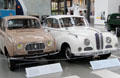Renault 4L from France & BMW 502 from Munich at Deutsches Museum Transport Museum. Munich, Germany.