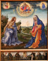 Christ & Maria painting by Filippino Lippi at Alte Pinakothek. Munich, Germany.