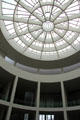 Rotunda with domed skylight at Pinakothek der Moderne. Munich, Germany.