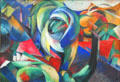 The Mandrill painting by Franz Marc at Pinakothek der Moderne. Munich, Germany.