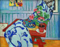 Still life with Geranium painting by Henri Matisse at Pinakothek der Moderne. Munich, Germany.