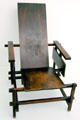 Armchair by Gerrit Thomas Rietveld for Gerard van de Groenekan of Utrecht, NL at Pinakothek der Moderne. Munich, Germany