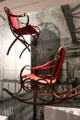 Folding & rocking chairs by Thonet Brothers of Vienna at Pinakothek der Moderne. Munich, Germany.