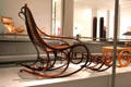 Bentwood rocking chair & stool by Thonet Brothers of Vienna at Pinakothek der Moderne. Munich, Germany.