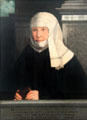 Margarete Peutinger portrait by Christoph Amberger from Augsburg in Municipal Art Gallery at Schaezler Palace. Augsburg, Germany.