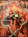 The last judgment painting by German artist at Bamberg City Museum. Bamberg, Germany.