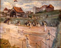 Tennis players in Noordwijk painting by Max Liebermann at Coburg Castle. Coburg, Germany.