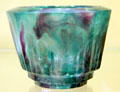 Glass 12-sided bowl by François-Emile Décorchemont of France at Coburg Castle. Coburg, Germany.