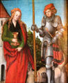 St Barbara & St George painting by Lucas Cranach the Elder at Coburg Castle. Coburg, Germany.