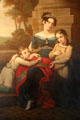 Duchess Luise, 1st wife of Duke Ernst I, & children painting by Ludwig Döll if Gotha at Ehrenburg Palace. Coburg, Germany.