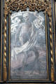 Symbol of death painting at St Sebaldus Church. Nuremberg, Germany.