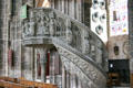 Spiral stairs to pulpit at St Lawrence Church. Nuremberg, Germany.