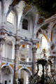 Interior of 14-Saints Basilica. Bad Staffelstein, Germany.