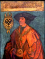 Emperor Maximillian I portrait by Albrecht Dürer at Germanisches Nationalmuseum. Nuremberg, Germany.