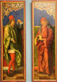 Sts Cosmas & Damian painting from Altar of St Lawrence Church in Nuremberg by Hans Süß von Kulmbach at Germanisches Nationalmuseum. Nuremberg, Germany.