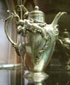 Silver coffee pot by Christofle & Cie. of Paris at Germanisches Nationalmuseum. Nuremberg, Germany.