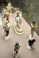 Porcelain figurines in 20-piece wedding procession table centerpiece by Adolph Amberg for KPM Berlin at Germanisches Nationalmuseum. Nuremberg, Germany.