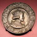 Medal of Karl V after painting by Albrecht Dürer at Imperial Castle. Nuremberg, Germany