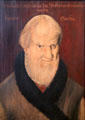 Portrait of Poet & Shoemaker Hans Sachs at age 81 by Andreas Herneisen at Fembohaus City Museum. Nuremberg, Germany.