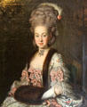 Portrait of Maria Ana Clara Tucher by Georg Anton Abraham Urlaubat Tucher Mansion Museum. Nuremberg, Germany.