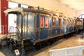 Salon rail wagon one of eight on private train of King Ludwig II of Bavaria at Nuremberg Transport Museum. Nuremberg, Germany