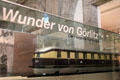 Model of Der Fliegende Hamburger train at Nuremberg Transport Museum. Nuremberg, Germany.