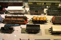 Antique model train rolling stock at City Toy Museum. Nuremberg, Germany.