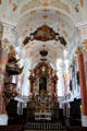 Rococo altar & pulpit of Liebfrauenkirche. Günzburg, Germany.