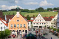 Market town of Ottobeuren, location of Ottobeuren Abbey. Ottobeuren, Germany.