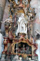 Reliquary shrine of St Bonifacius, doctor & martyr, at Ottobeuren Abbey. Ottobeuren, Germany.