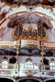 Fresco, organ & balconies at Ottobeuren Abbey. Ottobeuren, Germany.