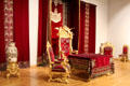 Furniture once belonging to King Ludwig II at King Ludwig II Museum. Chiemsee, Germany.