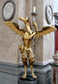 Winged dragon candle holder at Basilica St Mang. Füssen, Germany.