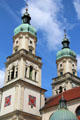 St Lorenz Basilica noted for its double towers. Kempten, Germany.
