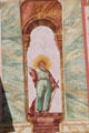 St. Paul painting on Church of Sts Peter & Paul. Mittenwald, Germany.
