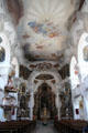 Baroque interior of Notre Dame Cathedral. Lindau im Bodensee, Germany.