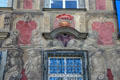 Murals on the exterior of Lindau Municipal Museum. Lindau im Bodensee, Germany.