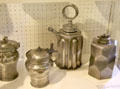 Tin vessels made in southern Germany at Lindau Municipal Museum. Lindau im Bodensee, Germany.