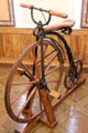 Early German penny-farthing-type bicycle at Lindau Municipal Museum. Lindau im Bodensee, Germany.