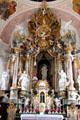 Baroque main altar of St Peter & Paul church. Oberammergau, Germany.
