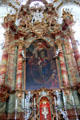 Altar of Flagellation at Wieskirche. Steingaden, Germany.