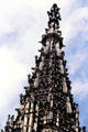 Tracery spires of Ulm Münster. Ulm, Germany.
