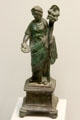 Bronze figure of Roman Empress as Demeter donating bread to the people at Museum of Bread and Art. Ulm, Germany.