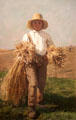 Boy with bundle of grain painting by Julien Dupré at Museum of Bread and Art. Ulm, Germany.